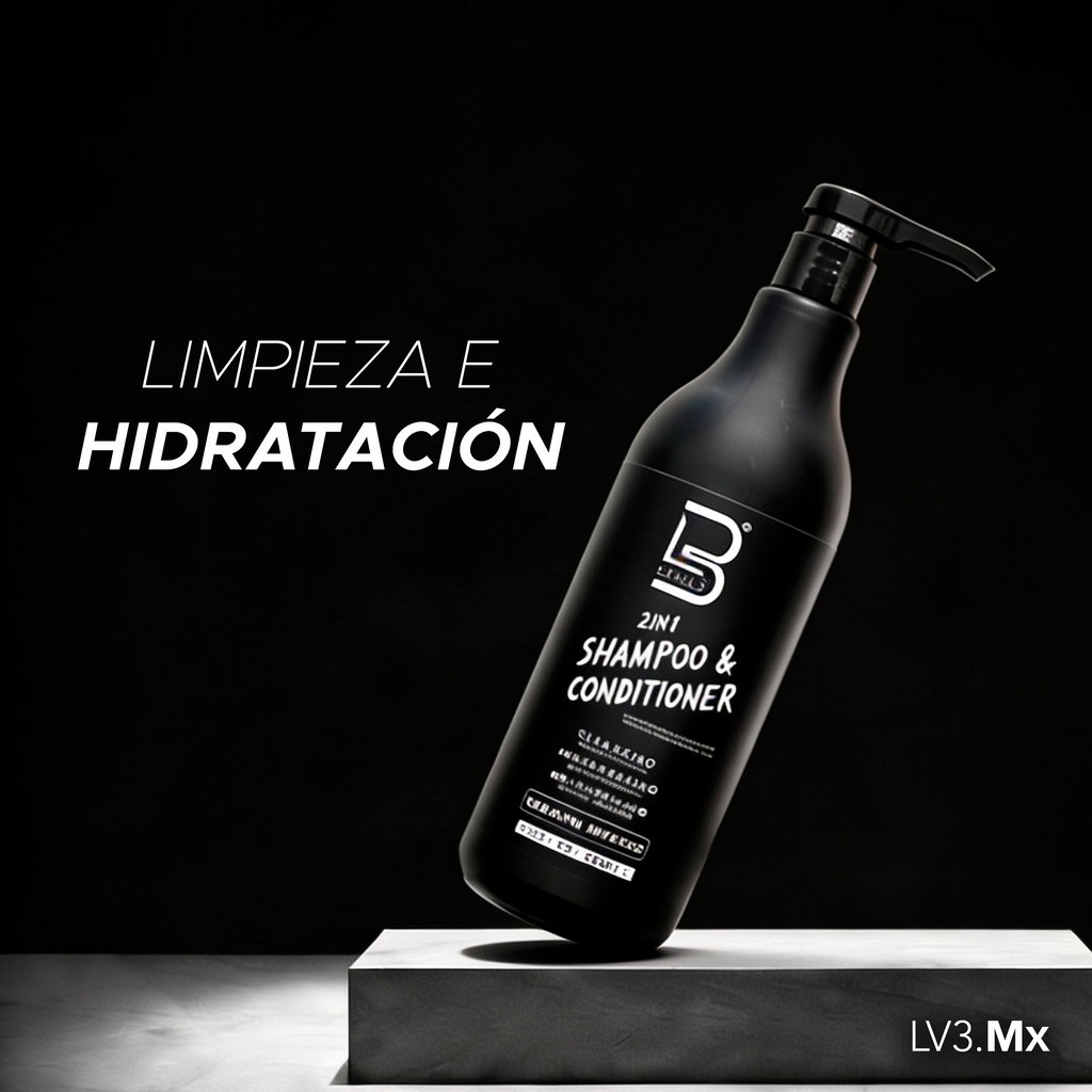 L3VEL3 2 in 1 Shampoo & Conditioner 1000 ml