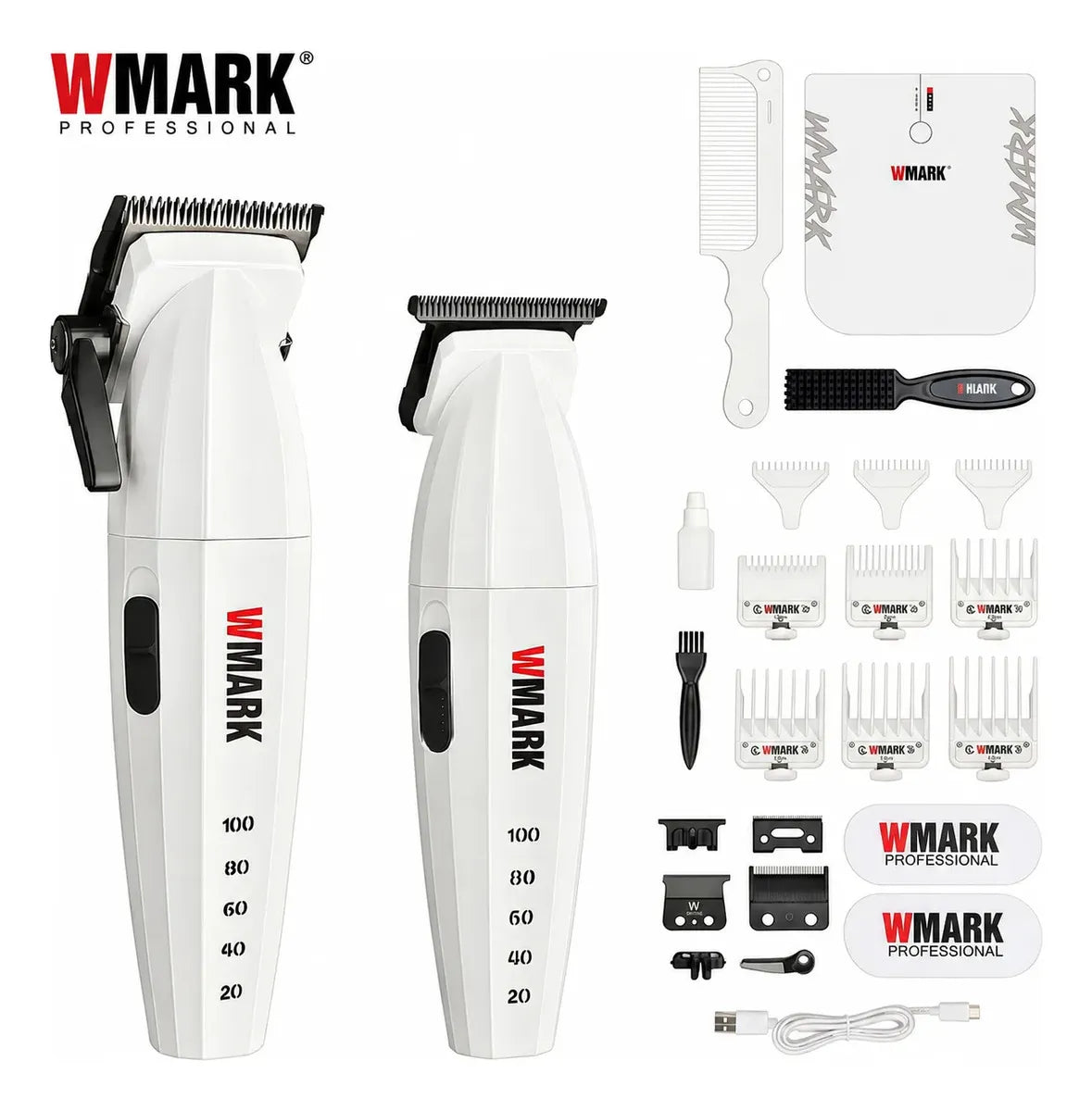 Wmark Ng-8632kit - Cortapelos Y Cortapelos Profesionales Con Indicador De Capacidad De Batería Led Con Caja De Regalo, Wmark Cortapelos Y Cortapelos Profesionales,cortadoras Cabel, Barbeador Eletrico