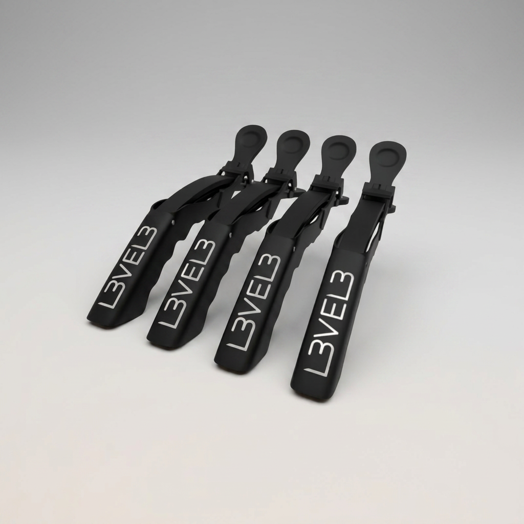 L3VEL3 4PC HAIR CROC CLIPS