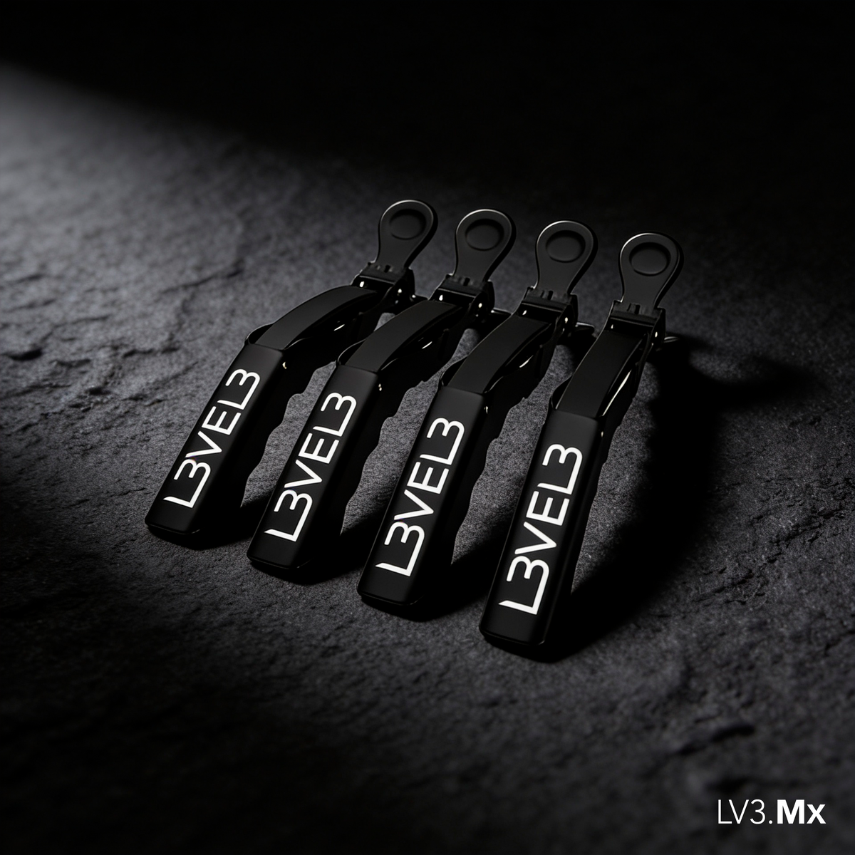 L3VEL3 4PC HAIR CROC CLIPS