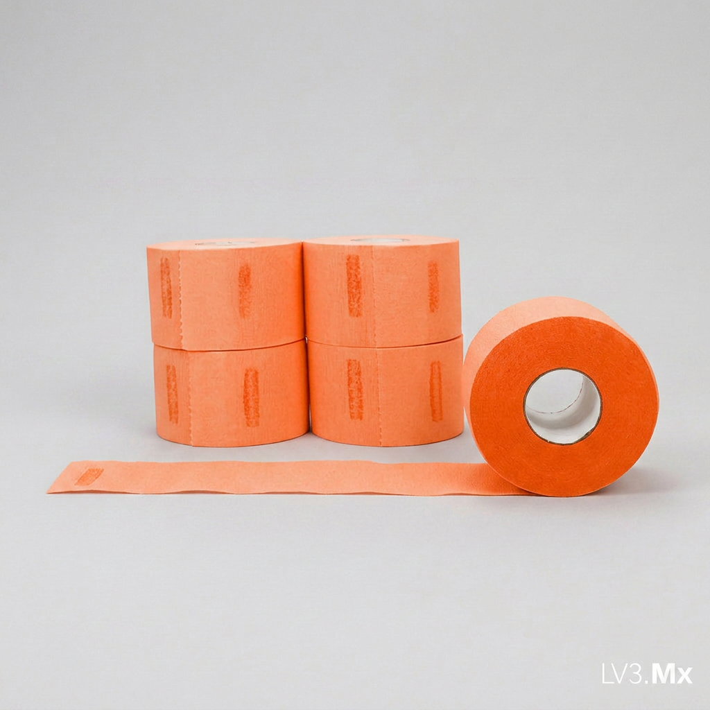 L3VEL3 5 ROLLS (100EACH) NECK PAPER ORANGE