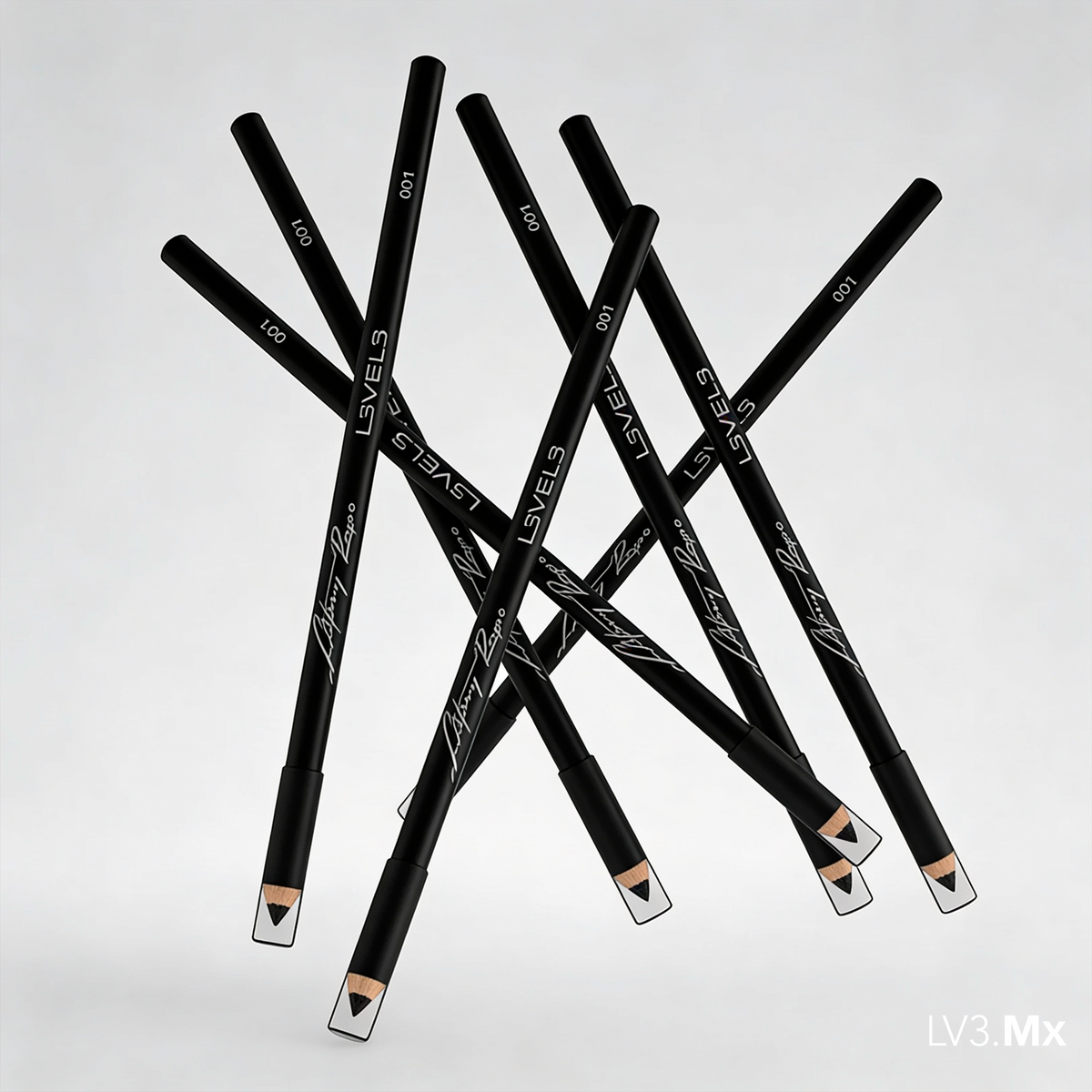 L3VEL3 6PC PENCILS BLACK