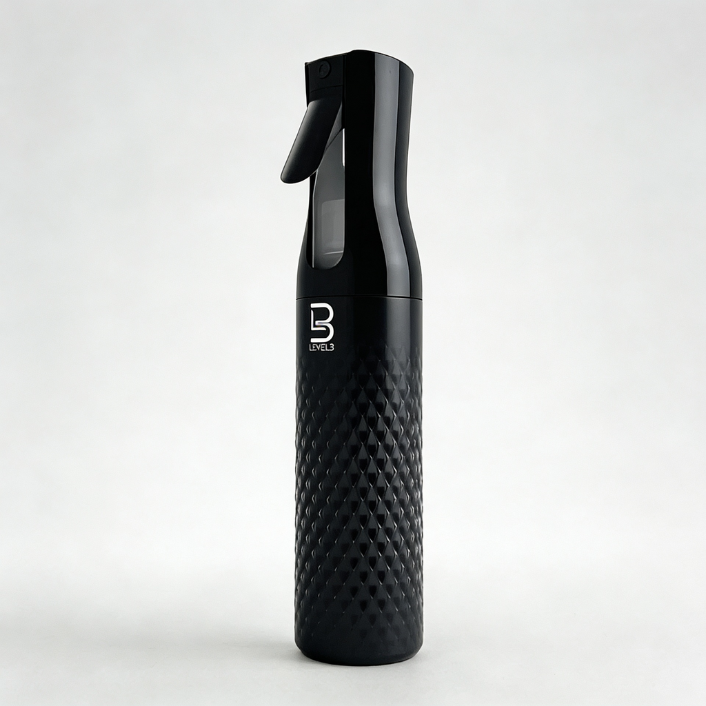 L3VEL3 BEVELED SPRAY BOTTLE BLACK