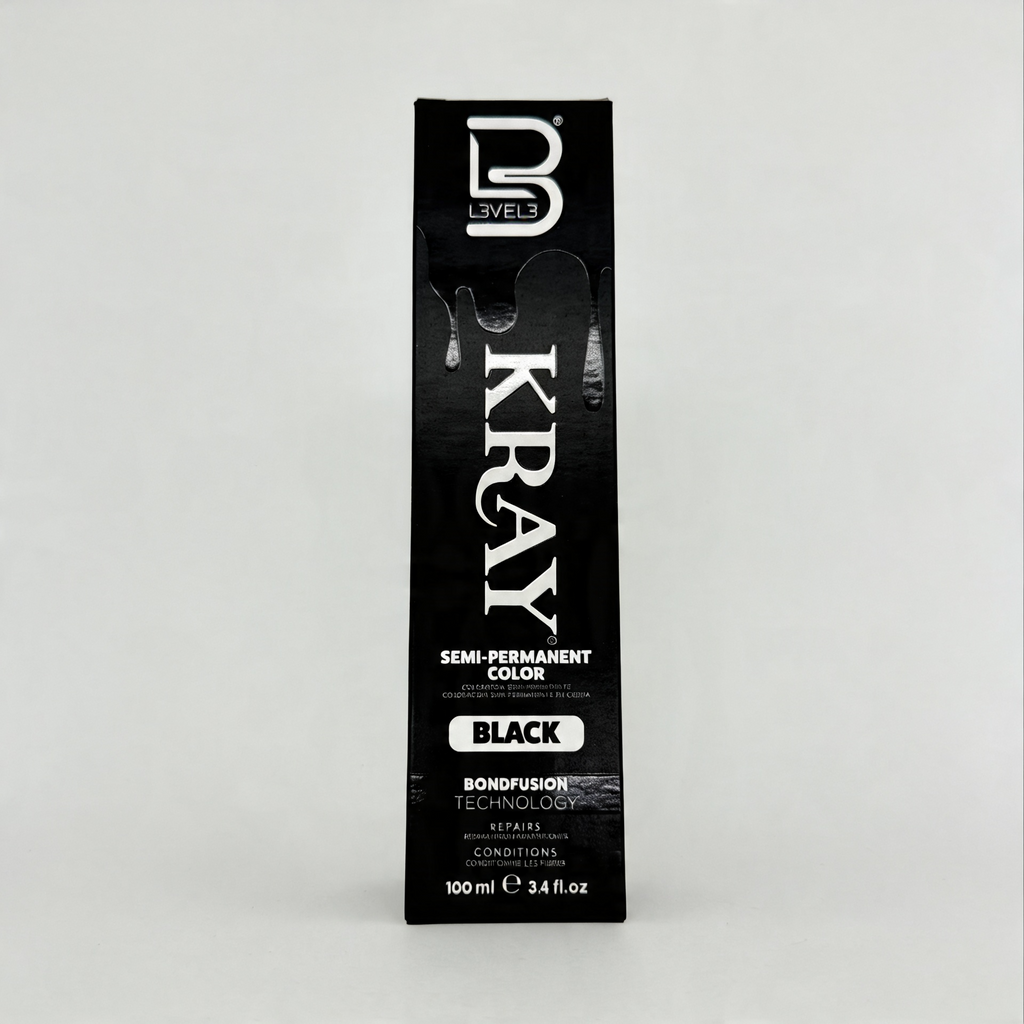 L3VEL3 BLACK SEMI PERMANENT COLOR TUBE 100 ml