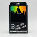 L3VEL3 CAPE WITH RUBBER NECK (BLACK KRAY W/COLORFUL DRIP)