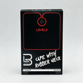 L3VEL3 CAPE WITH RUBBER NECK (BLACK W/RED TRIM)