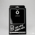 L3VEL3 CAPE WITH RUBBER NECK (BLACK W/WHITE TRIM)