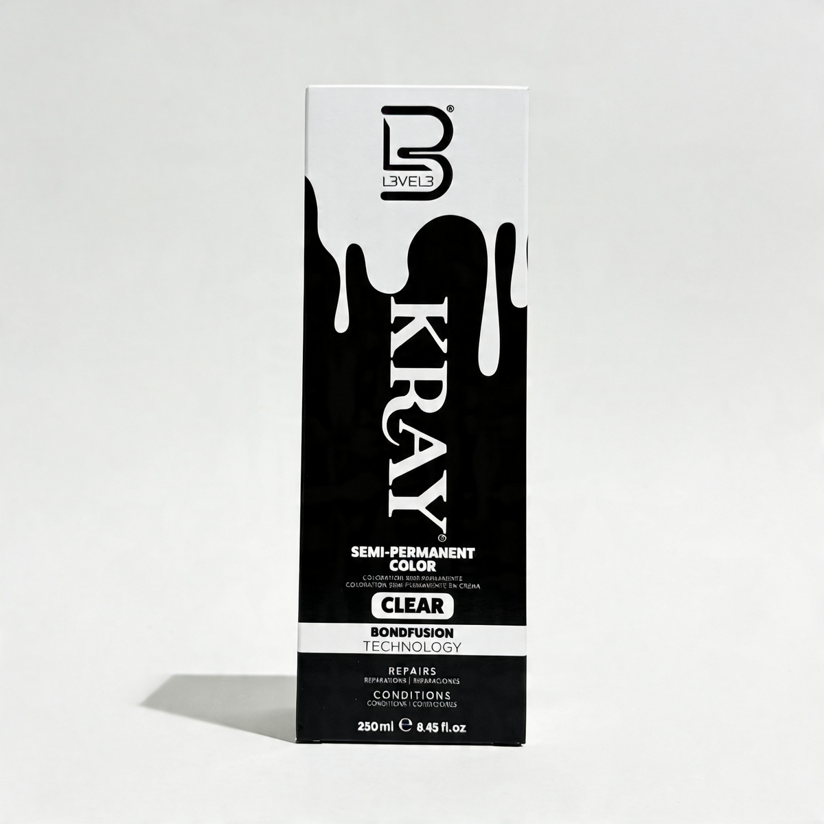 L3VEL3 CLEAR SEMI PERMANENT COLOR TUBE 250 ml