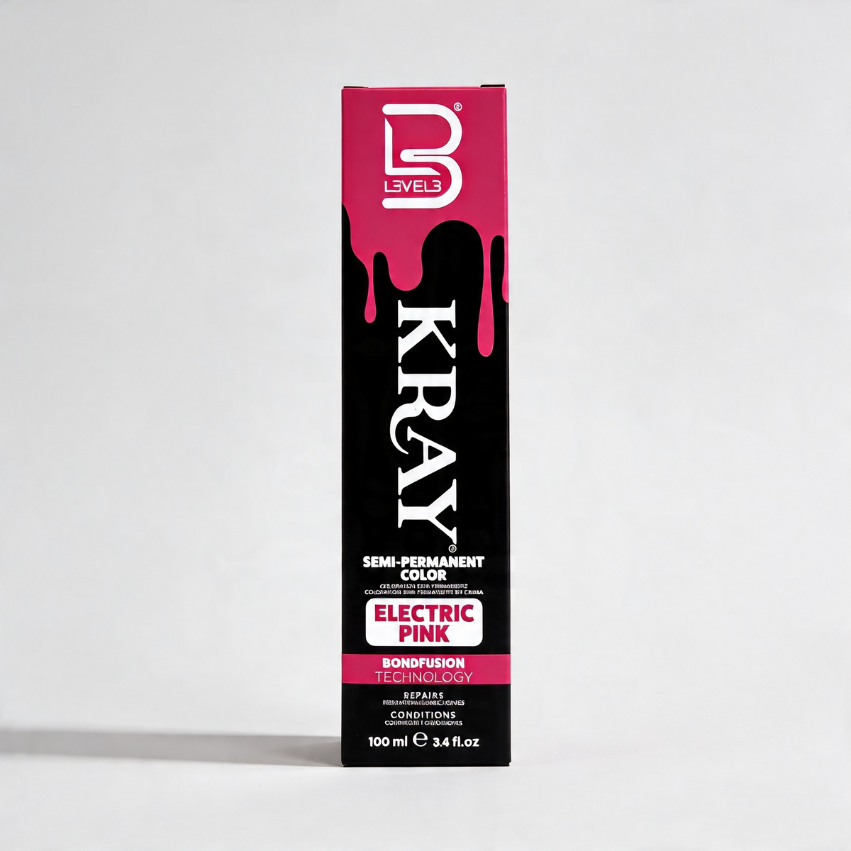 L3VEL3 ELECTRIC PINK SEMI PERMANENT COLOR TUBE 100 ml