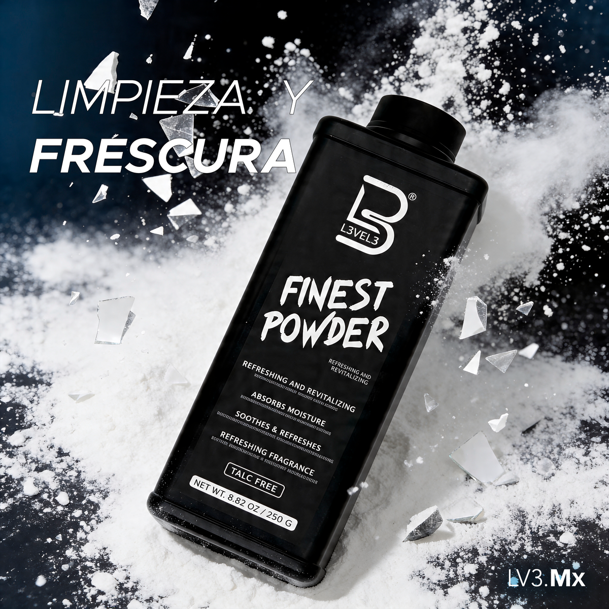 L3VEL3 Talc Free Finest Powder 250 g