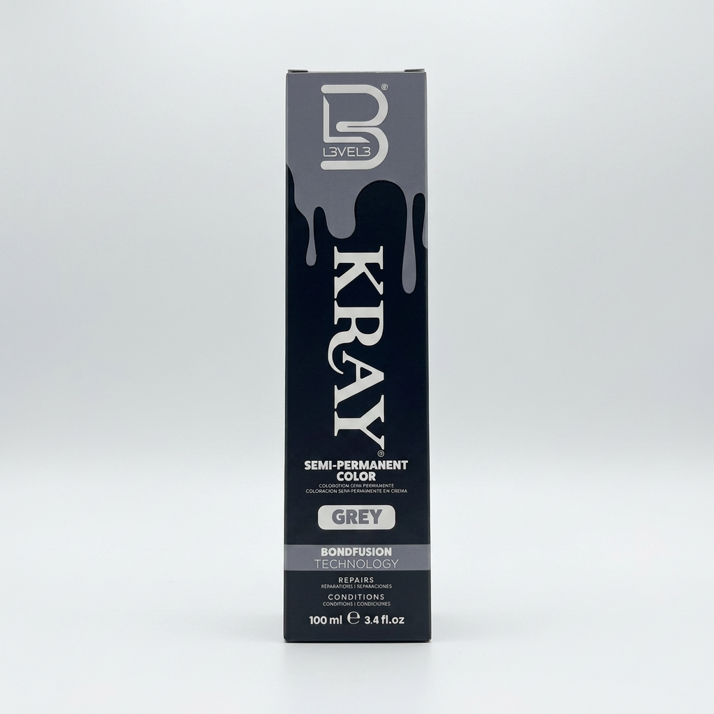 L3VEL3 GREY SEMI PERMANENT COLOR TUBE 100 ml