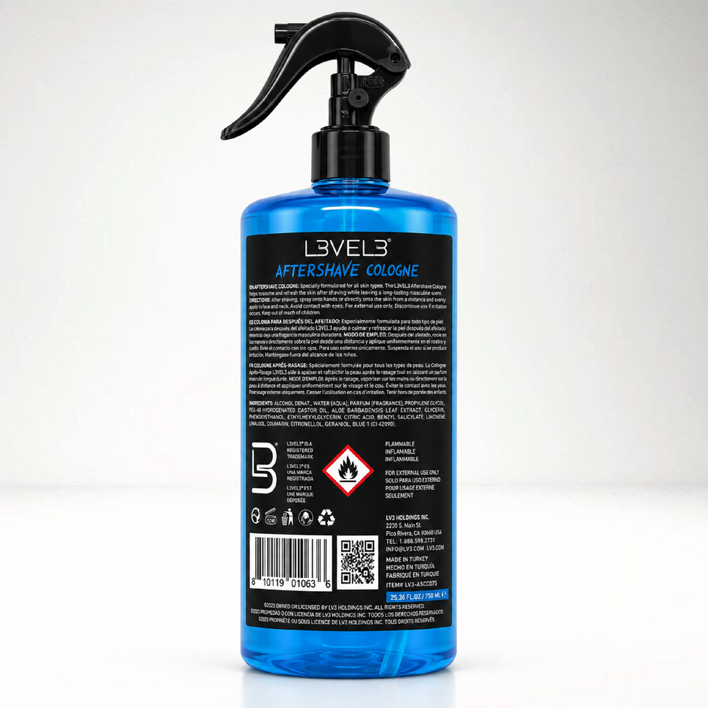 L3VEL3 Aftershave Cologne Aqua 750 ml