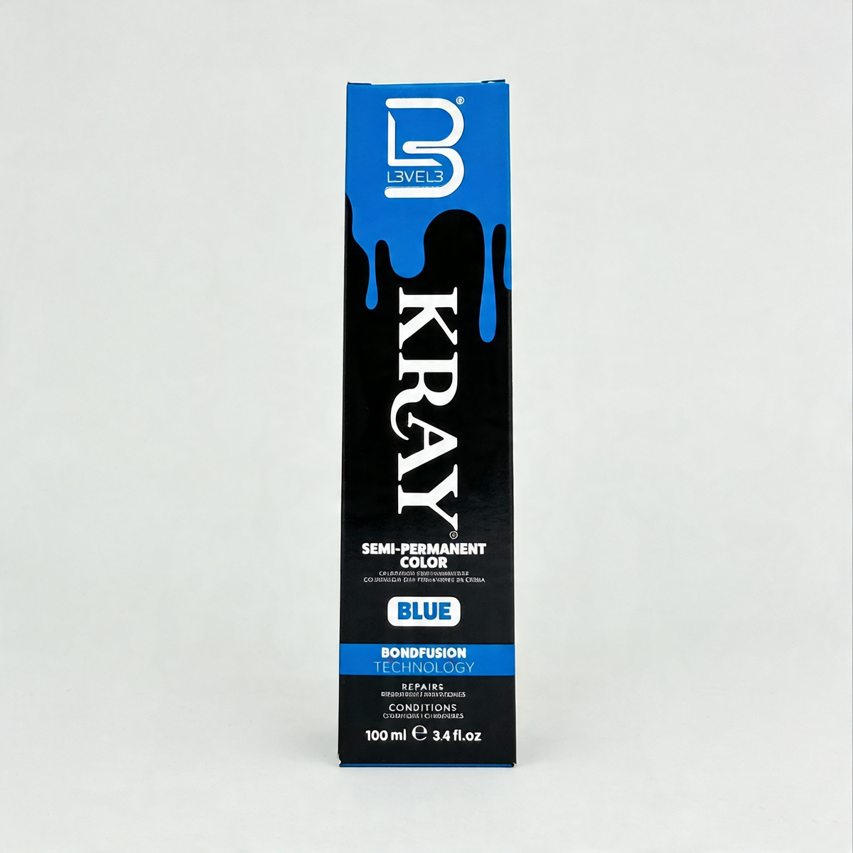 L3VEL3 BLUE SEMI PERMANENT COLOR TUBE 100 ml
