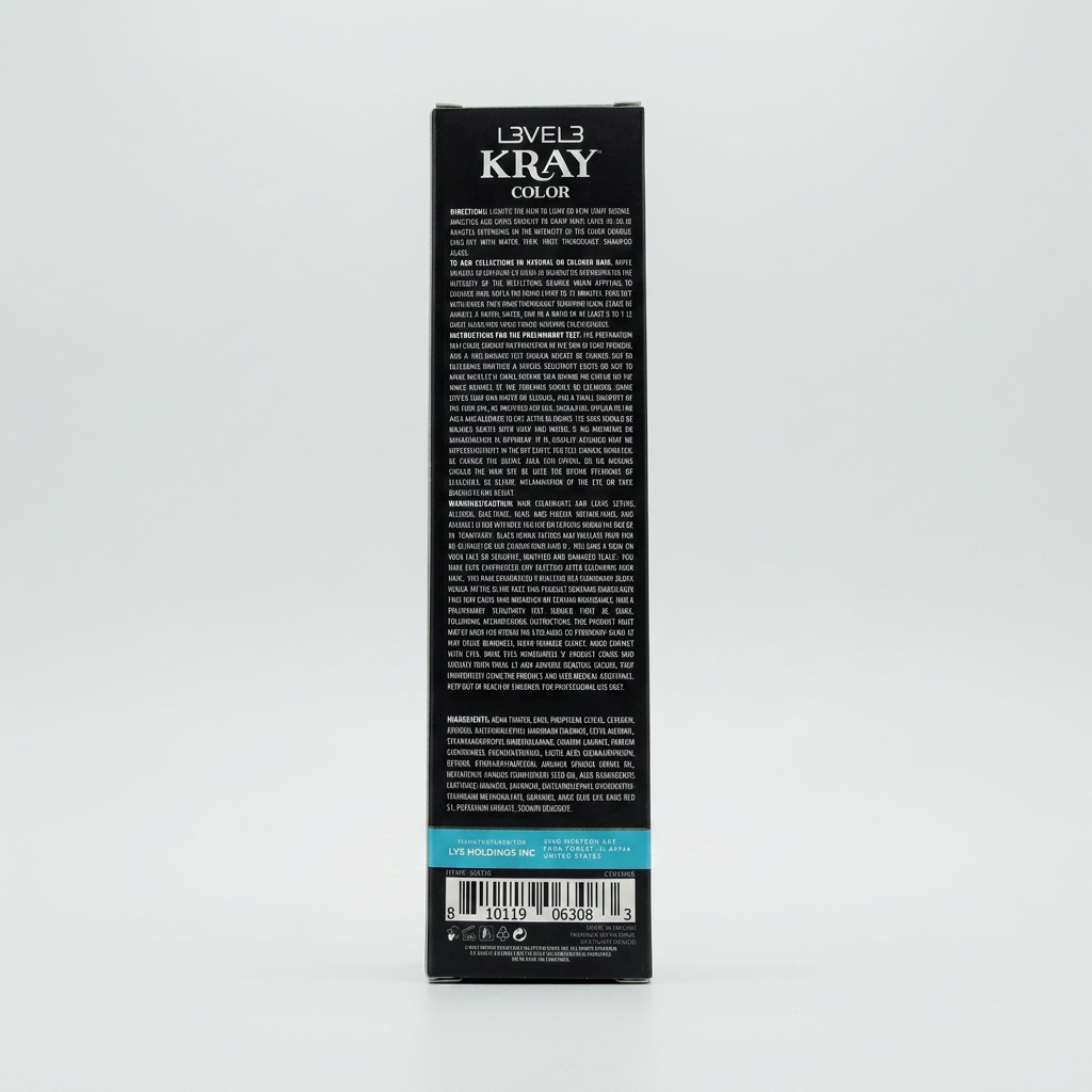 L3VEL3 LIGHT BLUE SEMI PERMANENT COLOR TUBE 100 ml