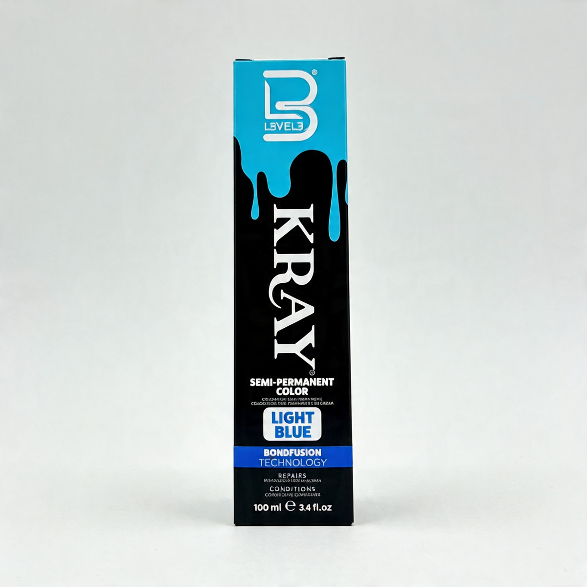 L3VEL3 LIGHT BLUE SEMI PERMANENT COLOR TUBE 100 ml