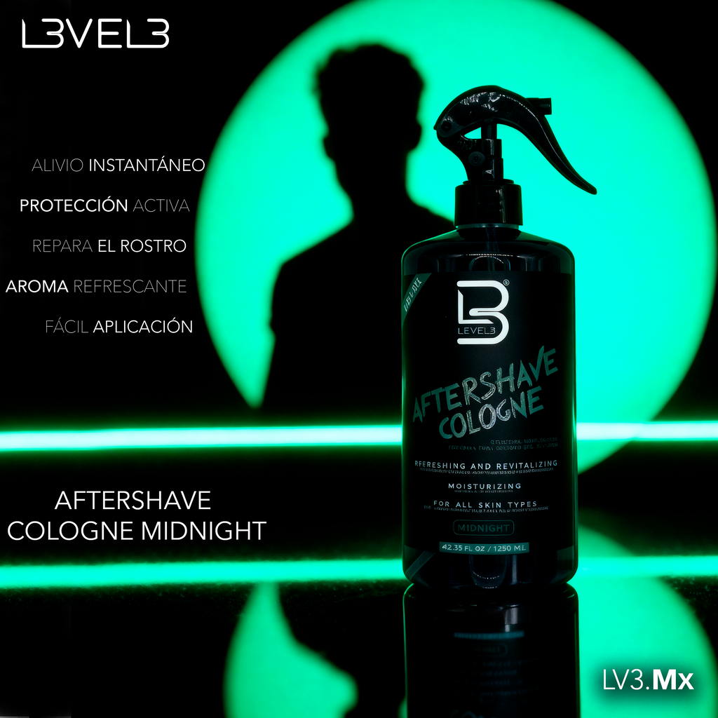 L3VEL3 Aftershave Cologne Midnight 750 ml