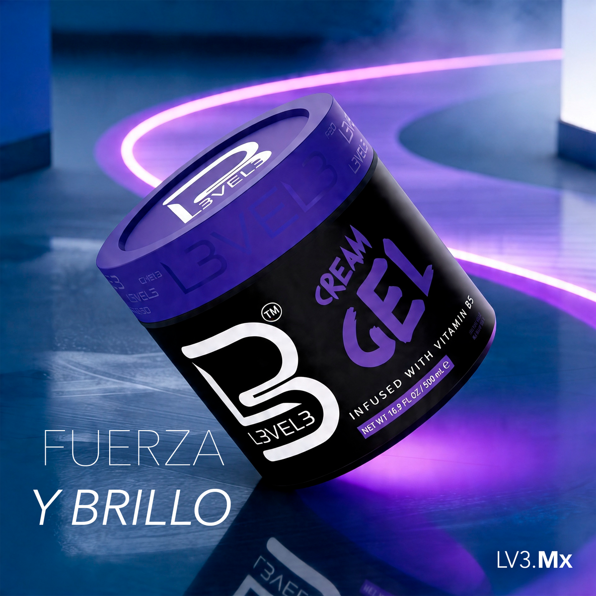 L3VEL3 Cream Hair Gel 500 ml