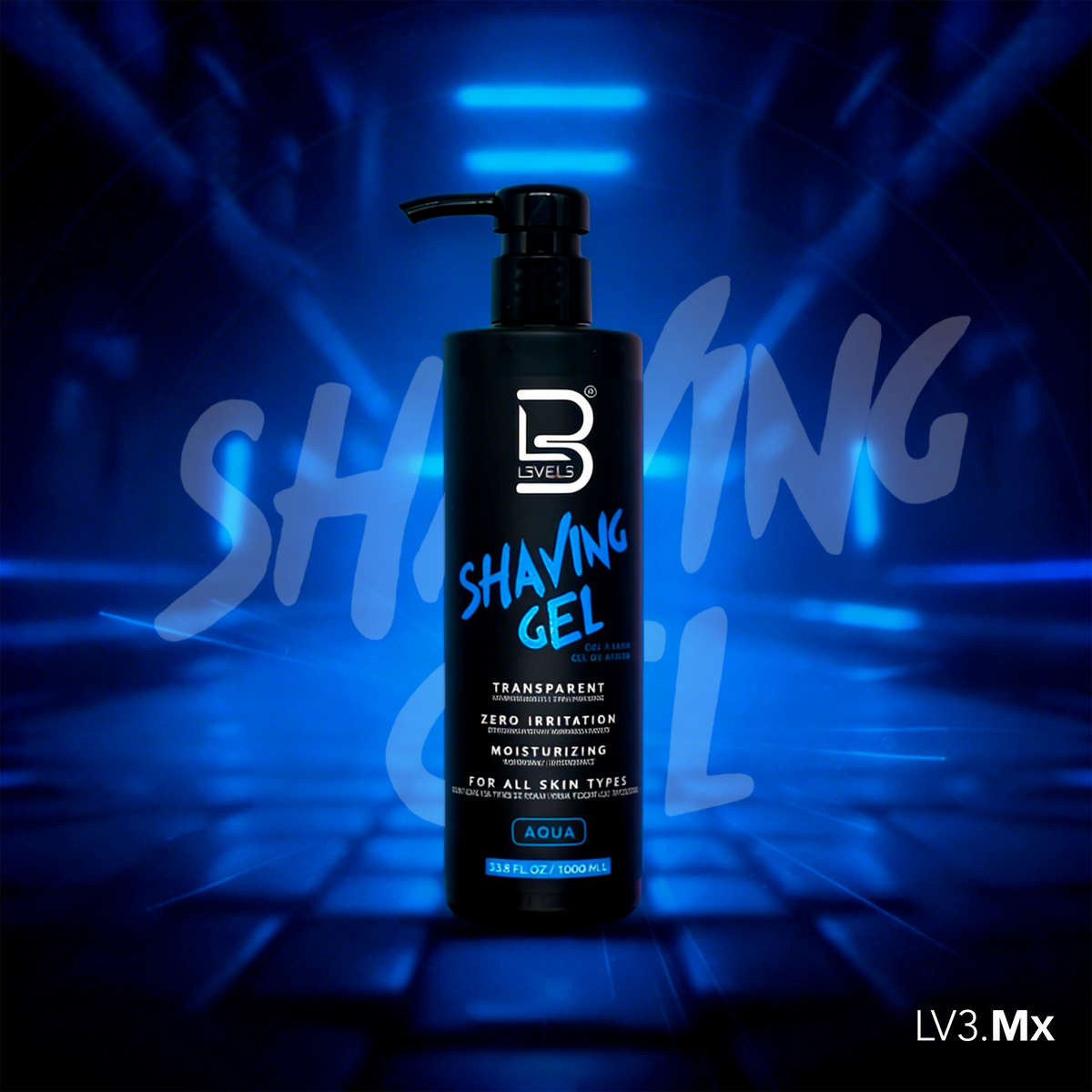 L3VEL3  Shaving Gel Aqua 1000 ml