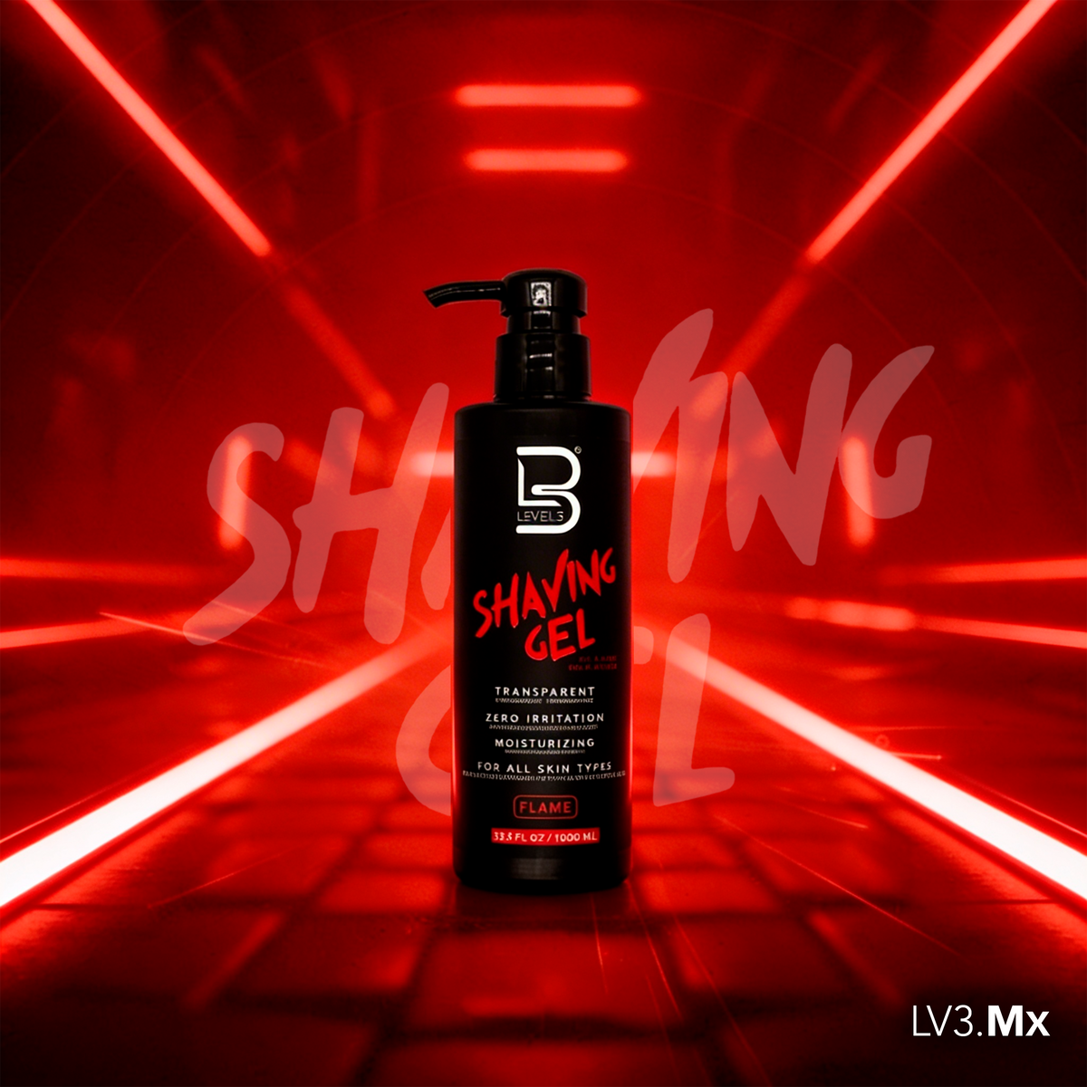 L3VEL3  Shaving Gel Flame 1000 ml