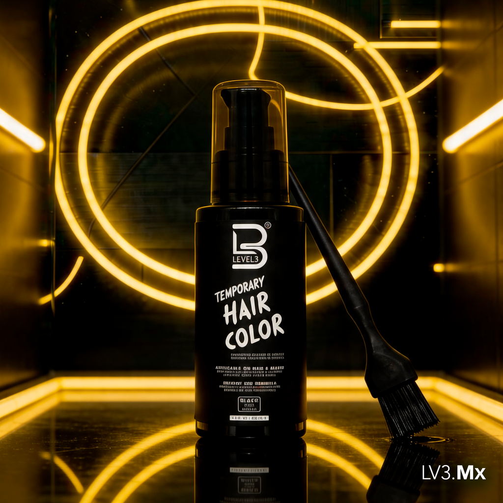 L3VEL3 Temporary Beard Color Black 125 ml