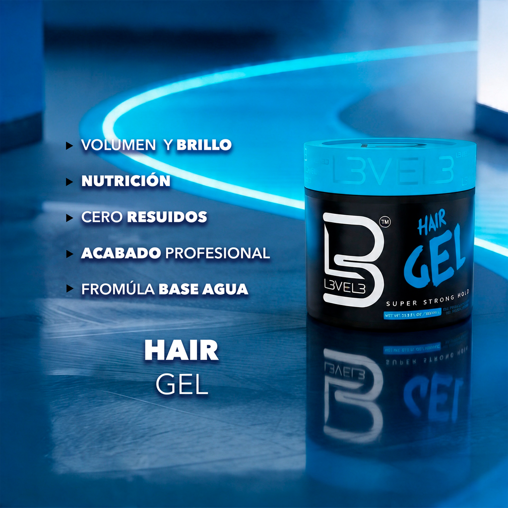 L3VEL3 Super Strong Hair Gel 1000 ml