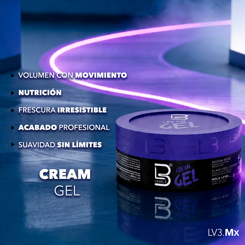 L3VEL3 Cream Hair Gel 100 ml