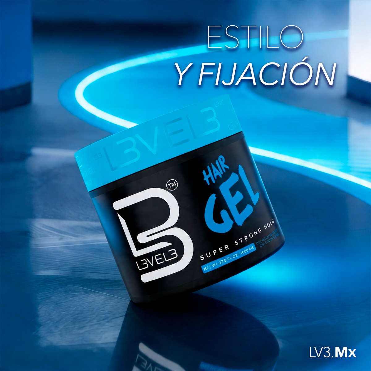 L3VEL3 Super Strong Hair Gel 1000 ml