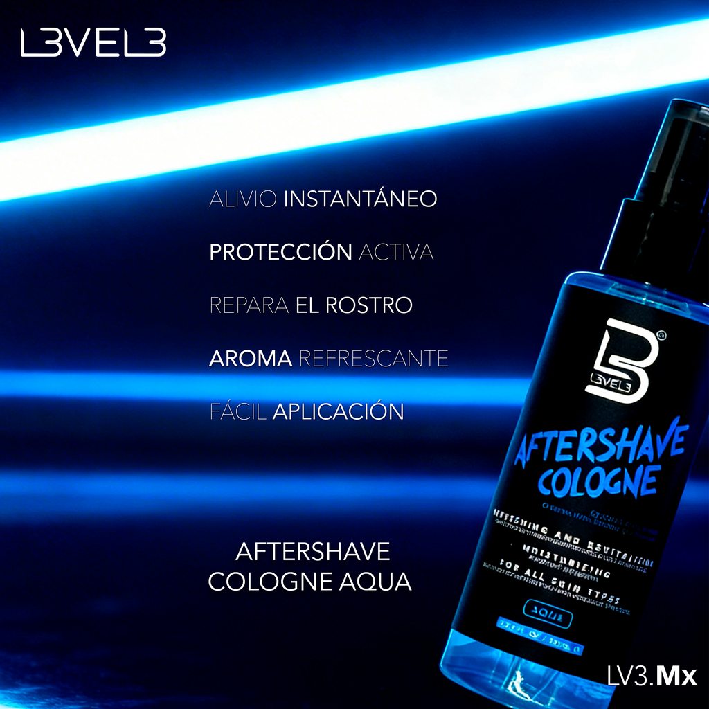 L3VEL3 Aftershave Cologne Aqua 100 ml