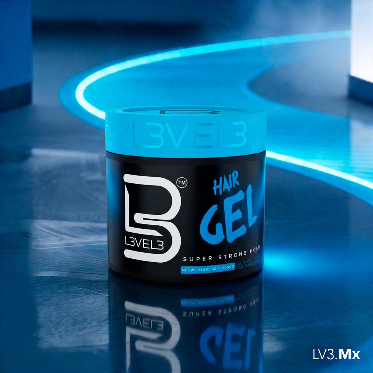 L3VEL3 Super Strong Hair Gel 1000 ml