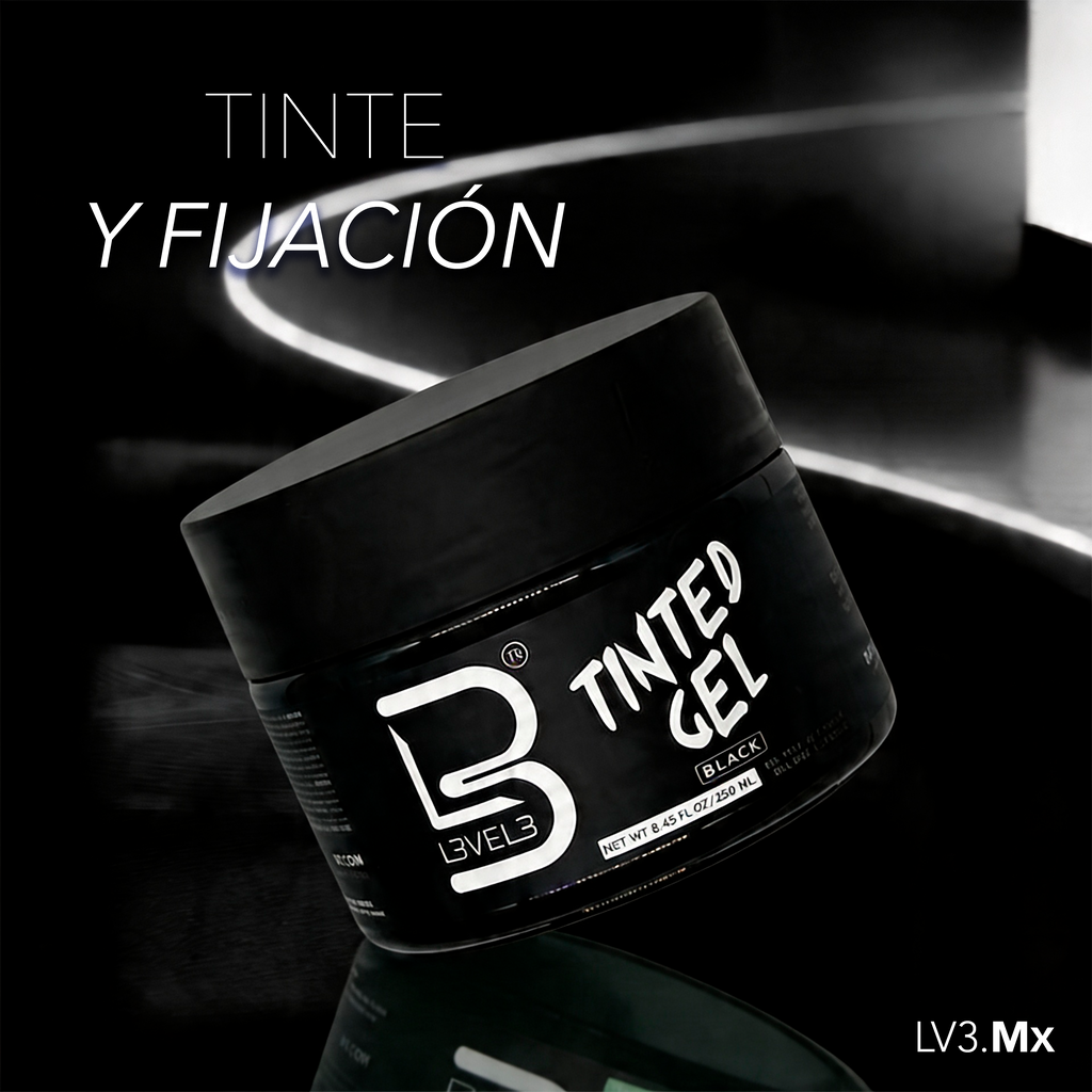 L3VEL3 Tinted Gel Black 250 ml