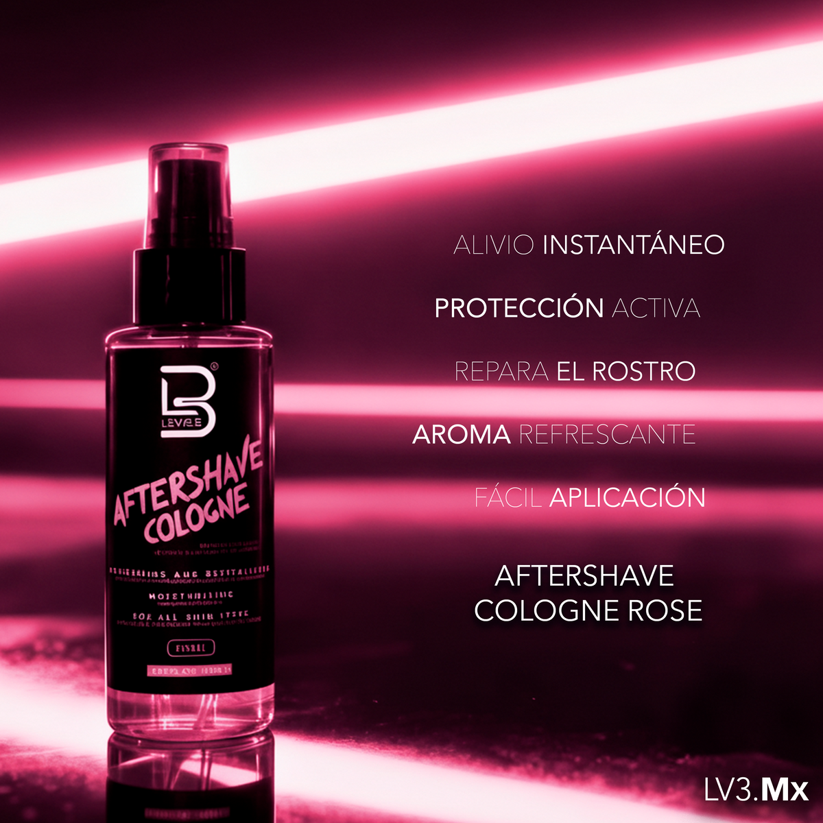 L3VEL3 Aftershave Cologne Rose 100 ml