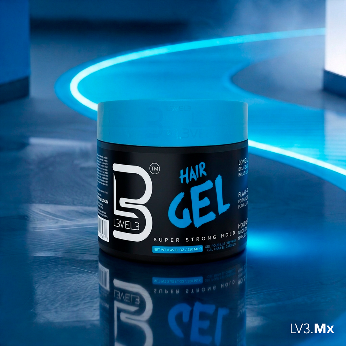 L3VEL3 Super Strong Hair Gel 250 ml