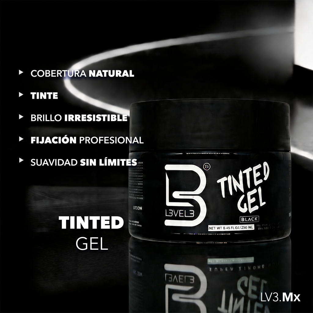 L3VEL3 Tinted Gel Black 250 ml