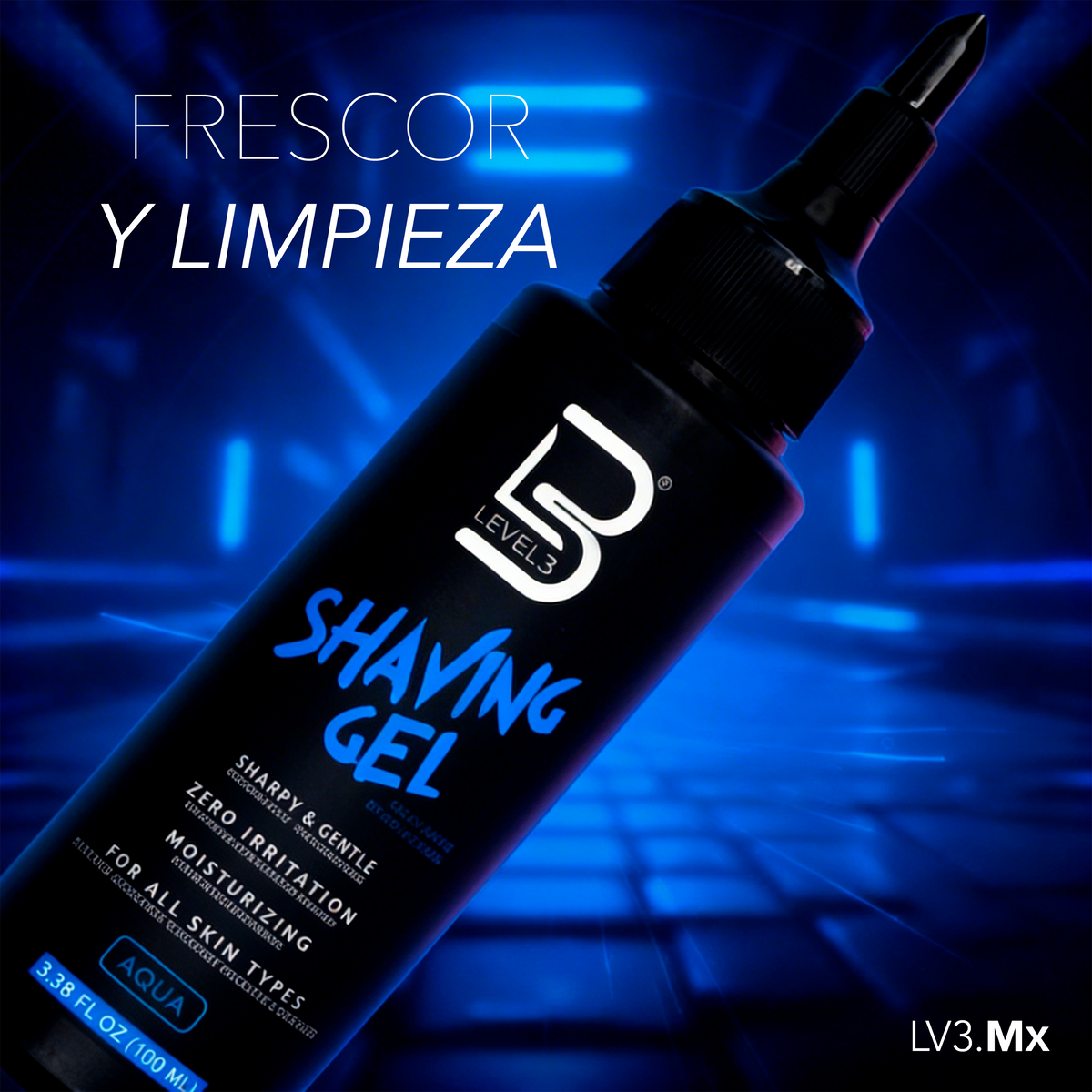 L3VEL3 Shaving Gel Aqua 100 ml