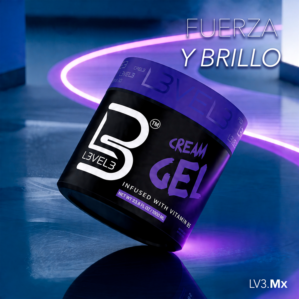 L3VEL3 Cream Hair Gel 1000 ml