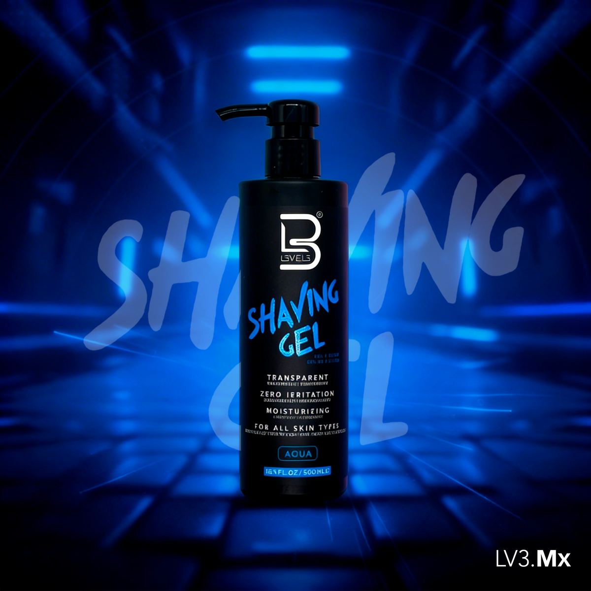 L3VEL3  Shaving Gel Aqua 500 ml