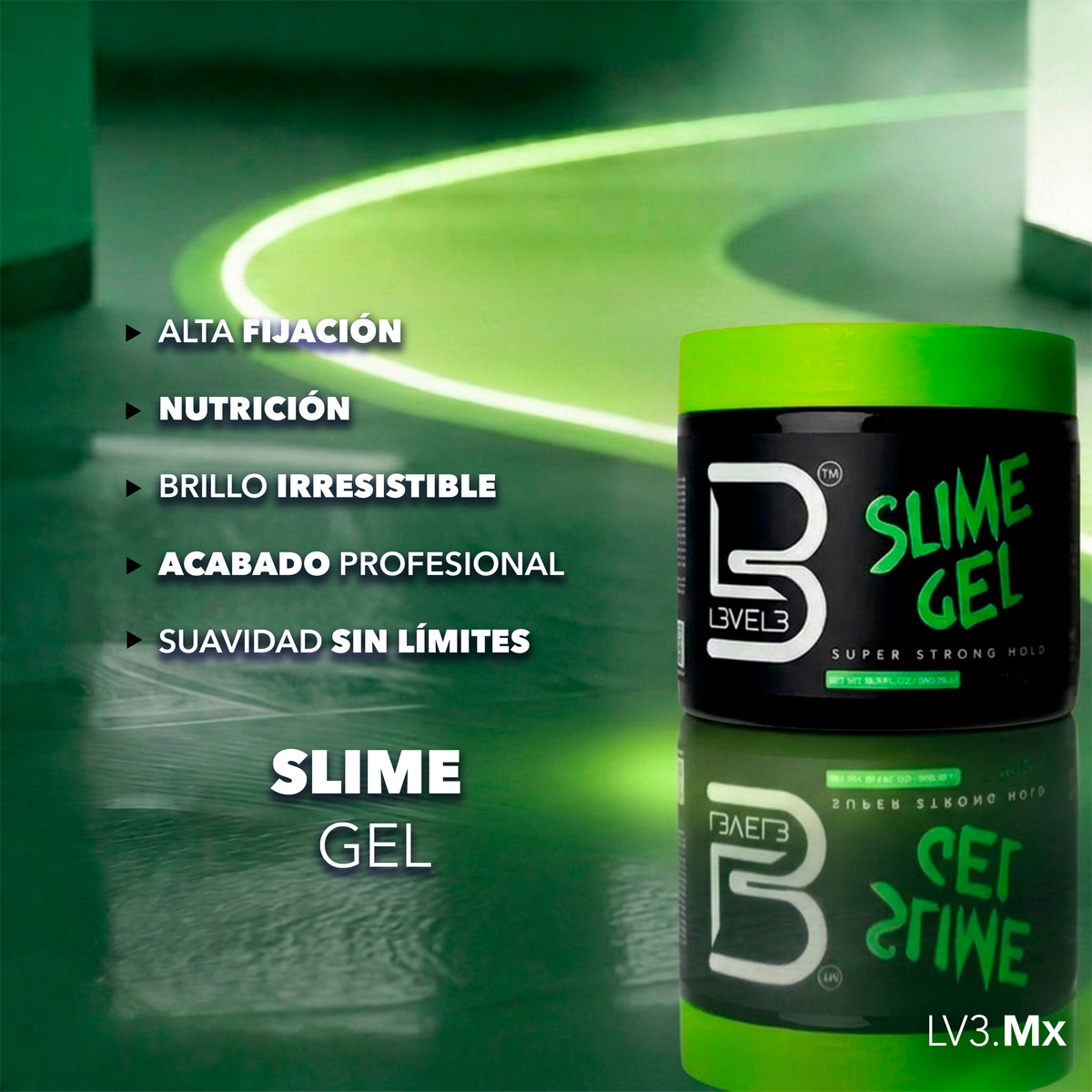 L3VEL3 Slime Hair Gel Super Strong 500 ml