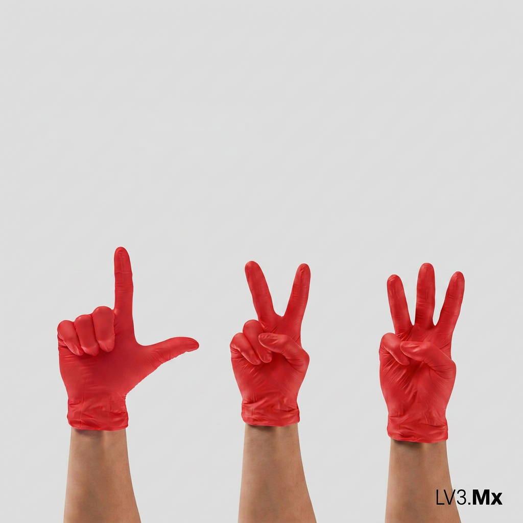 L3VEL3 NITRILE GLOVES RED-ISH  100CT