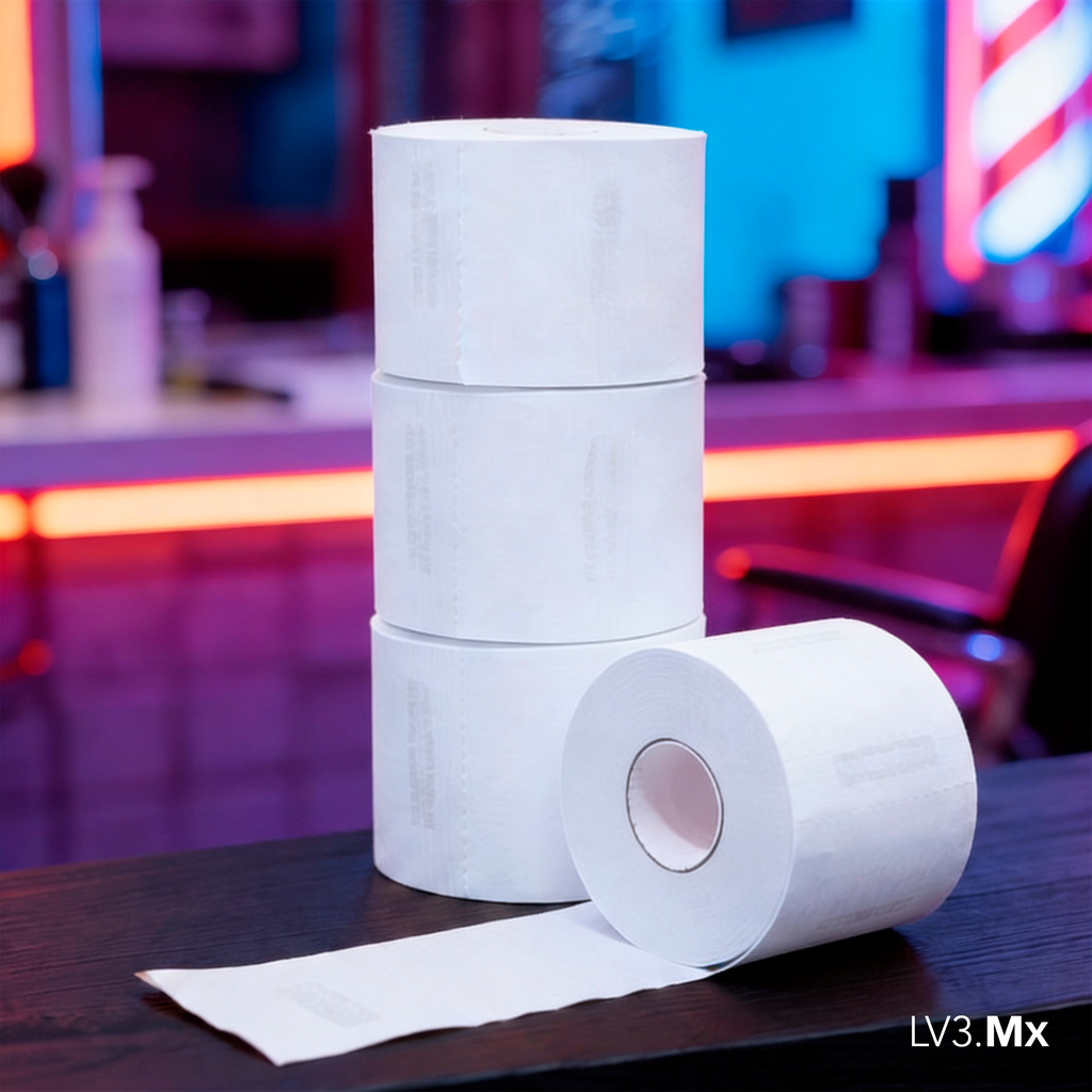 L3VEL3 5 ROLLS (100EACH) NECK PAPER WHITE