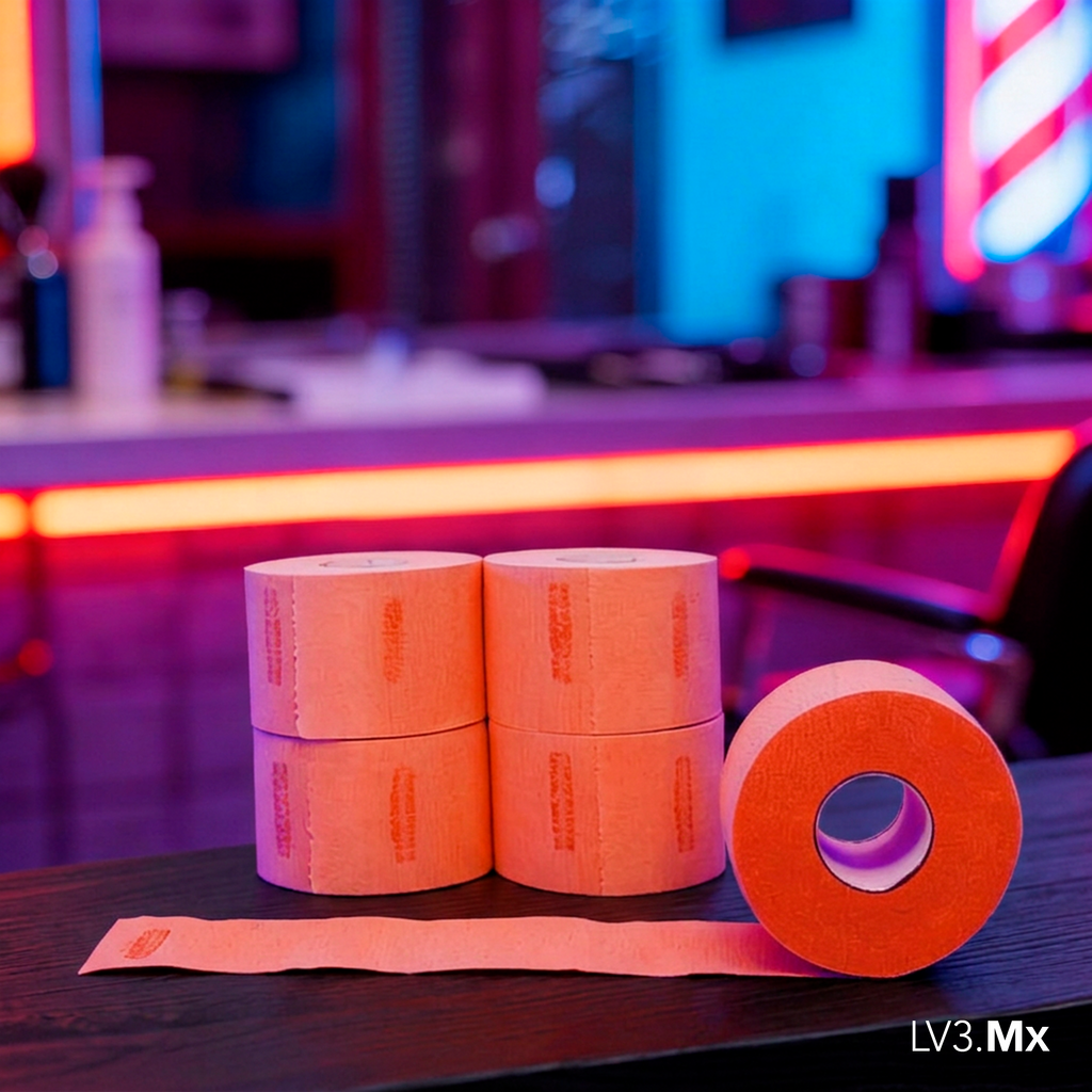 L3VEL3 5 ROLLS (100EACH) NECK PAPER ORANGE