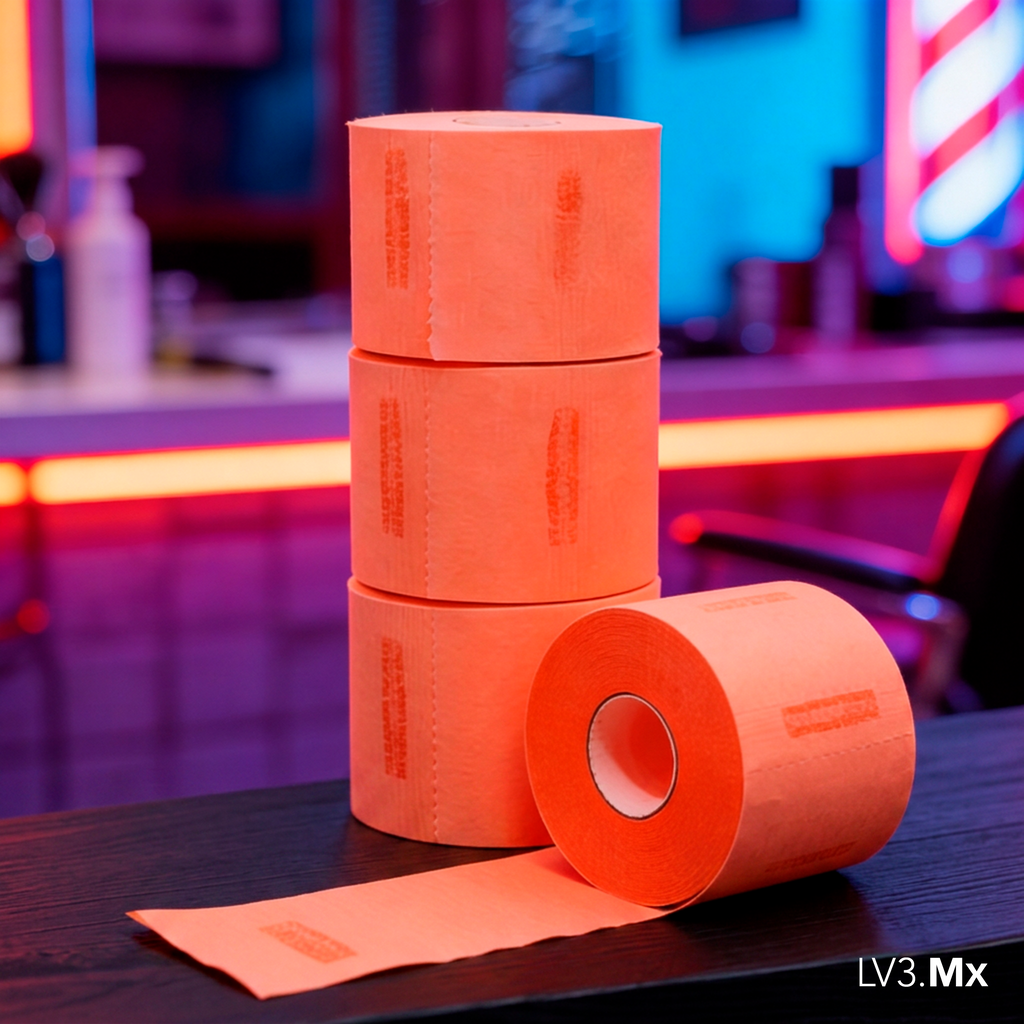 L3VEL3 5 ROLLS (100EACH) NECK PAPER ORANGE