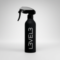 L3VEL3 RUBBERIZED WATER SPRAY BOTTLE BLACK