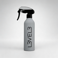L3VEL3 RUBBERIZED WATER SPRAY BOTTLE GREY