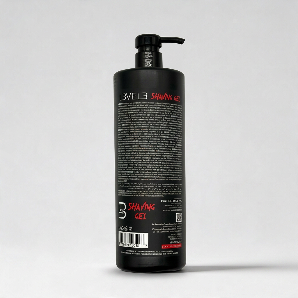 L3VEL3  Shaving Gel Flame 1000 ml