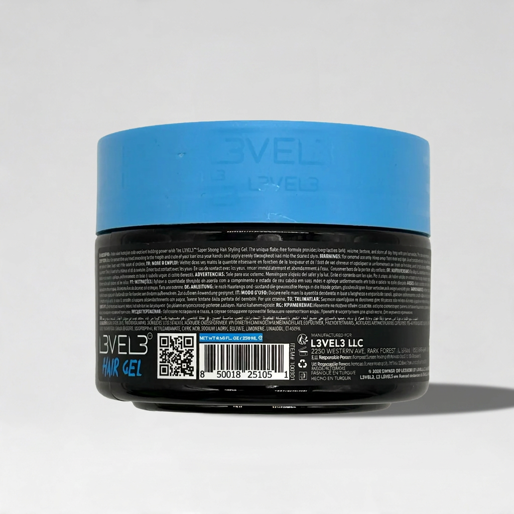 L3VEL3 Super Strong Hair Gel 250 ml