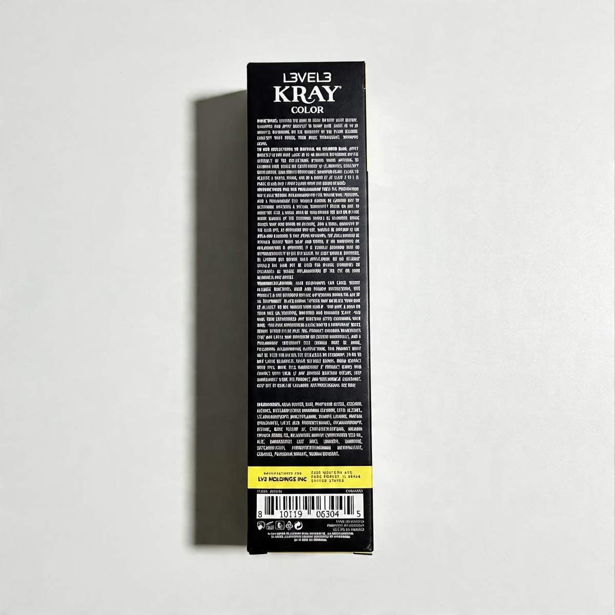 L3VEL3 YELLOW SEMI PERMANENT COLOR TUBE 100 ml