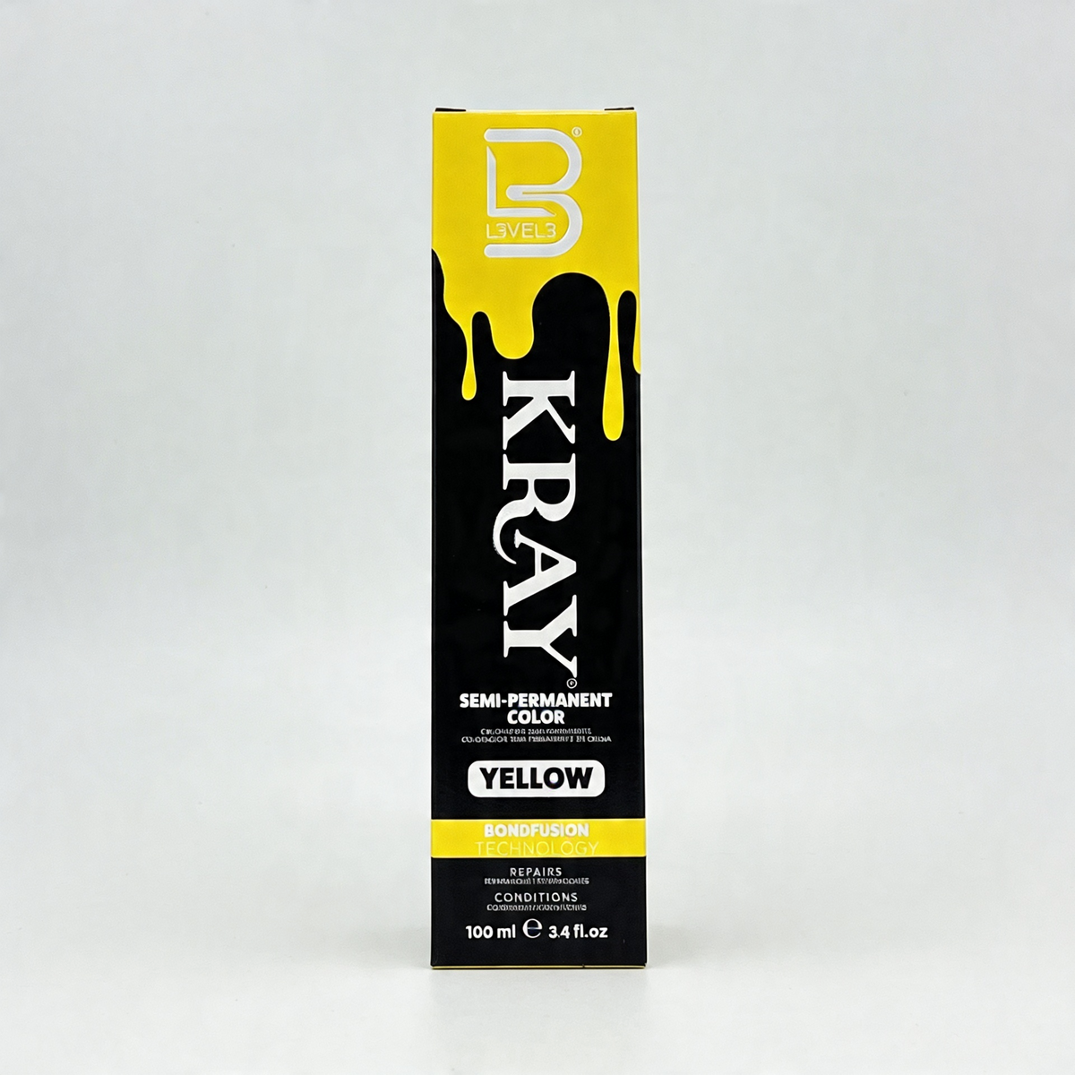 L3VEL3 YELLOW SEMI PERMANENT COLOR TUBE 100 ml