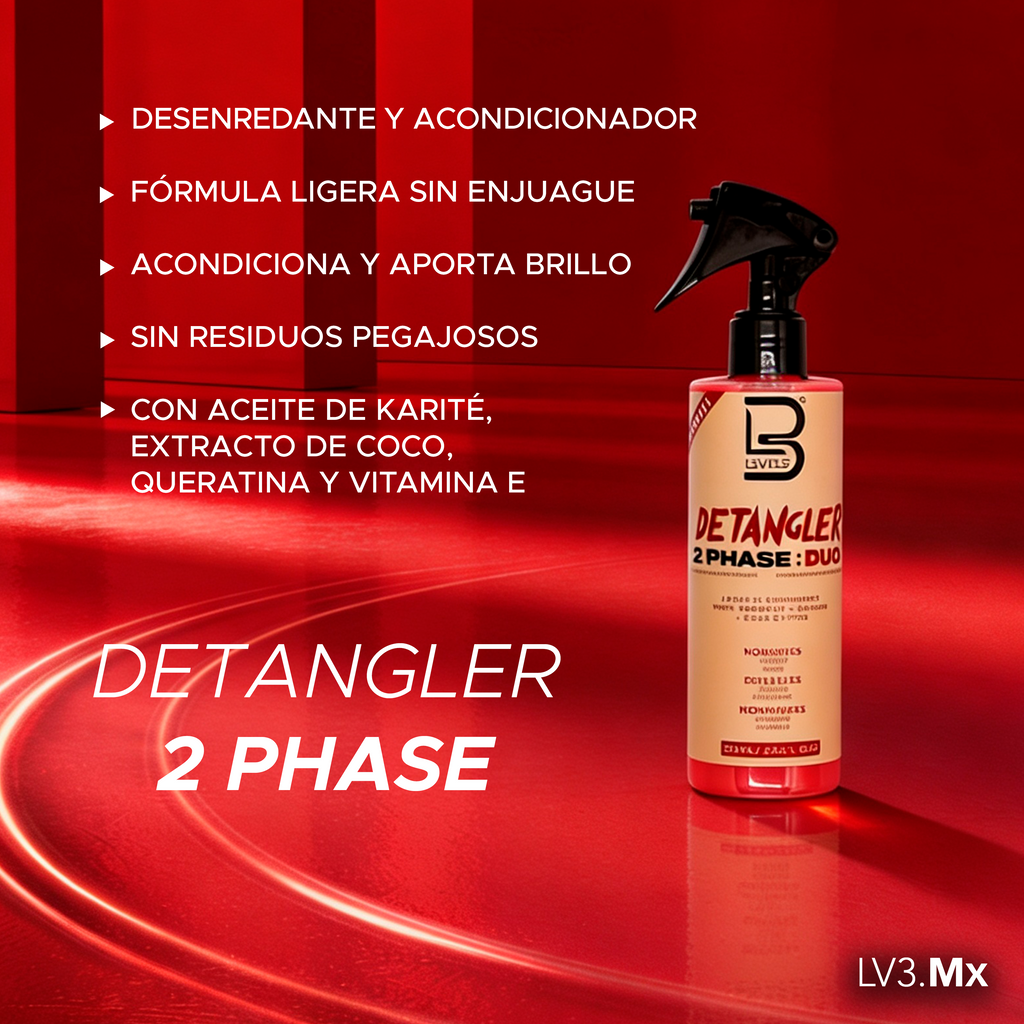 L3VEL3 2 Phase Detangler Spray / Leave in Conditioner 250 ml