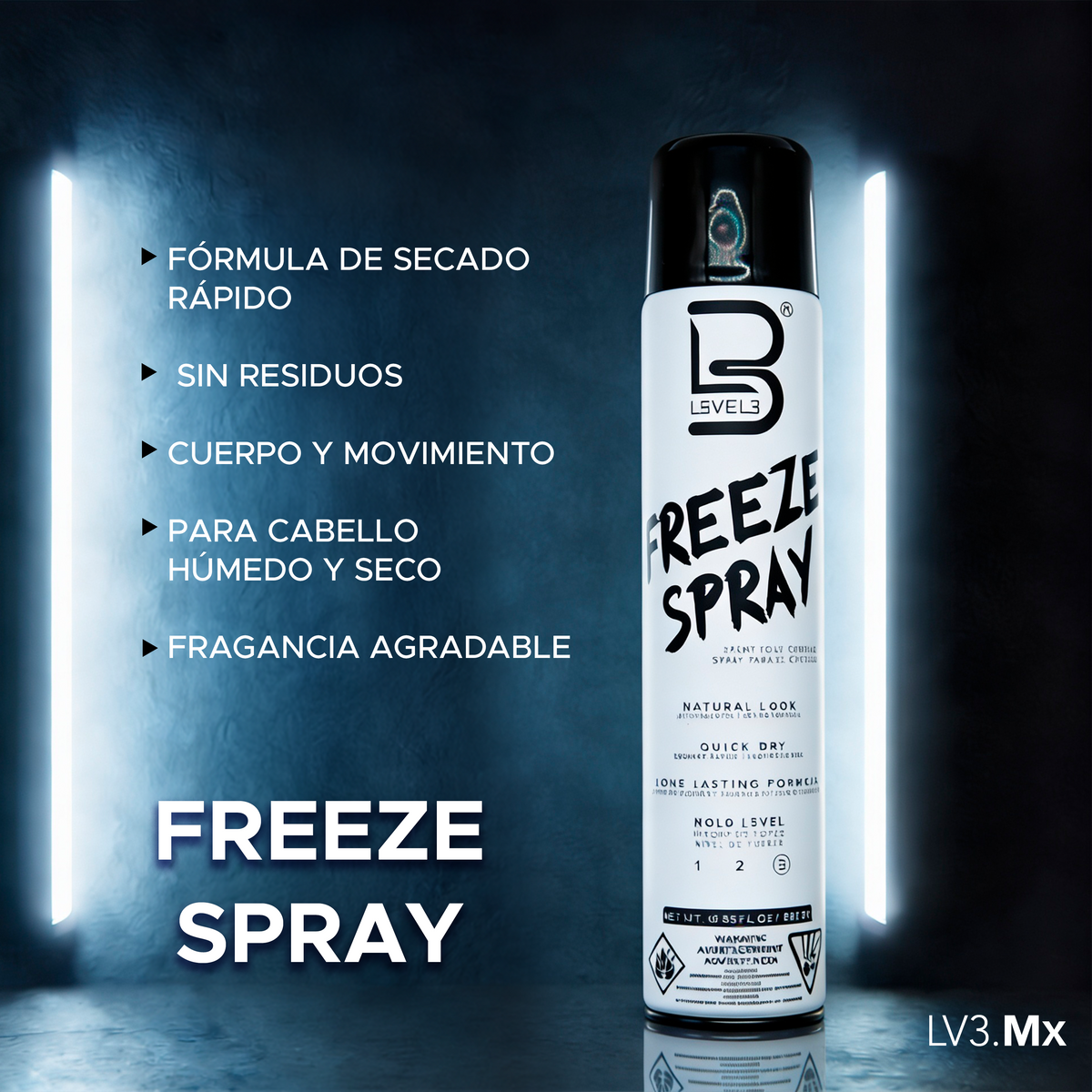 L3VEL3 FREEZE HAIR SPRAY 100GR