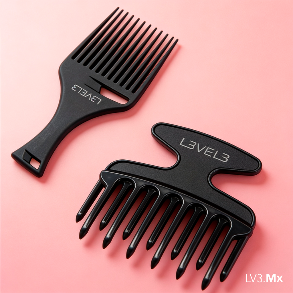 L3VEL3 2PC HAIR PICK COMB SET